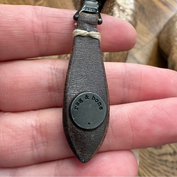 Rag & Bone Newbury Metallic Leather Ankle Boot—8 - Picture 8 of 16